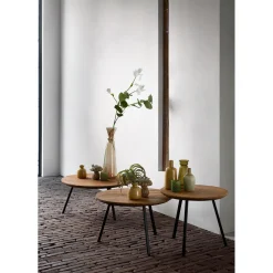 Salontafel Romaro 65 cm rond teak mix rough