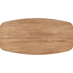 Salontafel Romaro teakhout 140x70 cm Deens ovaal mix rough