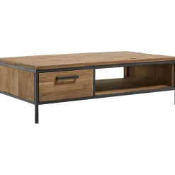 Salontafel Romaro teakhout 135x67 cm rechthoekig mix rough