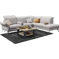 Salontafel Verato eikenhout 70x70 cm vierkant naturel grey