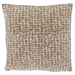 Sierkussen Baschi 45x45cm grijs gestreept