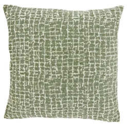 Sierkussen Baschi 45x45cm groen gestreept