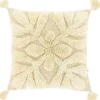 Sierkussen Foglia 45x45cm dessin 1 naturel