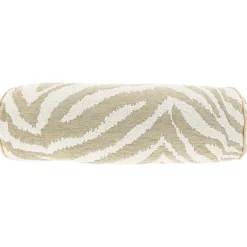 Sierkussen Foglia 15x45cm rol lichtgrijs