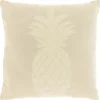 Sierkussen Gorduno ananas 45x45cm wit