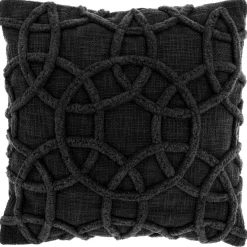 Sierkussen Rovio 45x45cm zwart