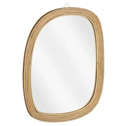 Spiegel Capolago organisch L Fsc lightbruin