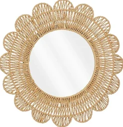 Spiegel Novellara rond 60 cm bruin large