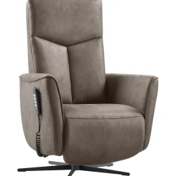 Sta-op stoel Seduto elektrisch microleder bruin