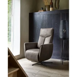 Sta-op stoel Seduto elektrisch microleder bruin