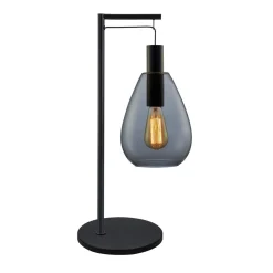Tafellamp Felinio smoke glas 1-lichts hangend