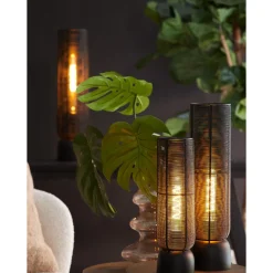 Tafellamp Losone mat zwart small