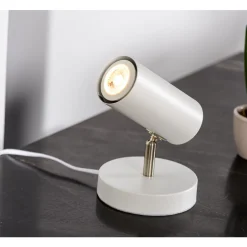 Tafellamp Mirare wit metaal 1-spots