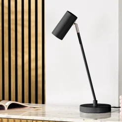 Tafellamp Mirare zwart metaal 1-spots