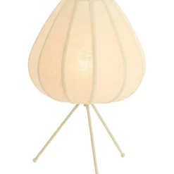 Tafellamp Moscito ecru linnen 1-lichts