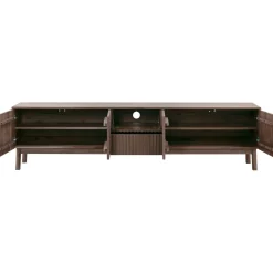 TV-meubel Arrosto eikenhout 58x225x40 cm Dark Roast