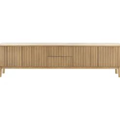 TV-meubel Arrosto eikenhout 58x225x40 cm light roast