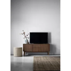 TV-meubel Arrosto eikenhout 58x135x40 cm Dark Roast