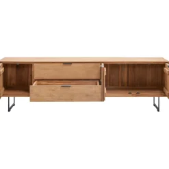 Tv-meubel Aska (195 Cm) teak naturel brushed