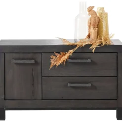 TV-meubel Hevano (102 Cm) grafiet eiken hout