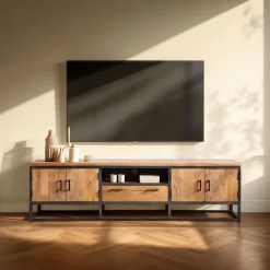 TV-meubel Mesola (220 Cm) mango natural