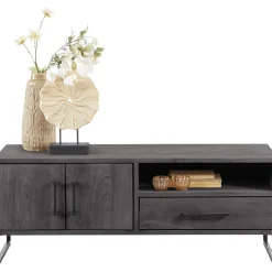 TV-meubel Piastra 126 cm zwart