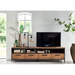 TV-meubel Romaro (200 Cm) teakhout mix rough