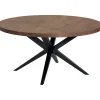 Uitschuifbare eettafel Mascaro 150/190 cm rond dark mango