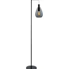 Vloerlamp Felinio smoke glas 1-lichts hangend