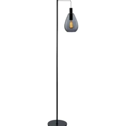 Vloerlamp Felinio smoke glas 1-lichts hangend