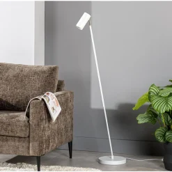 Vloerlamp Mirare wit metaal 1-spots