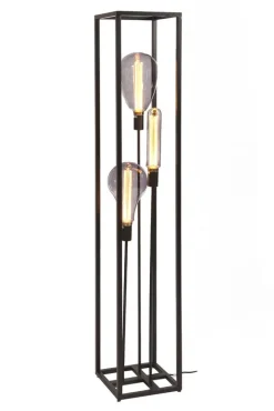 Vloerlamp Tiamo zwart staal 160x25 cm