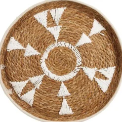 Wandhanger Carraro rond 42 cm medium bruin