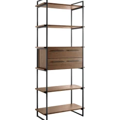 Wandkast Sistema 226x88x45 cm donkerbruin