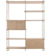 Wandkast Sistema 226x166x45 cm lichtgrijs