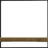 Wandplank Pardal hout metaal 50x50 cm bruin