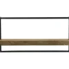 Wandplank Pardal hout metaal 30x60 cm bruin