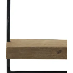 Wandplank Pardal hout metaal 30x60 cm bruin