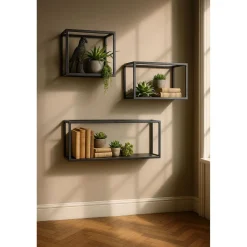 Wandrek Carpino 90cm metaal