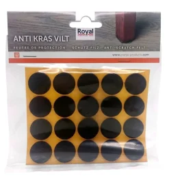 Zelfklevend Oravilt 17mm bruin